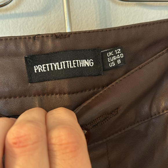 Pretty Little Thing Faux Leather Pants - Picture 3 of 5